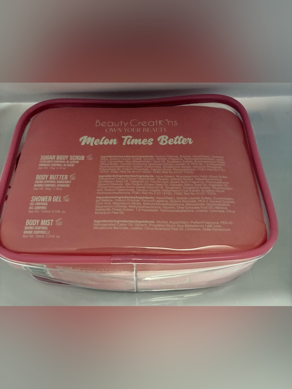 Beauty Creations Watermelon Skincare Travel Set - Picture 3 of 3